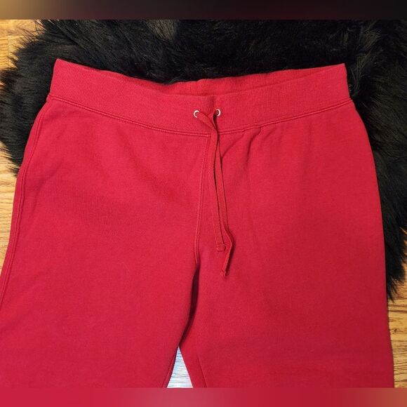 St. John's Bay Active Straight Leg Fleece Sweat Pants Red Size L - Picture 2 of 6